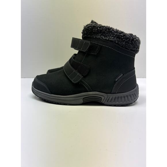 Orthofeet Women's Florence Gray /Black Boots SZ 9.5 2E Extra Wide Suede - Picture 3 of 8